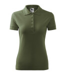 Dámske tričko Pique Polo khaki S