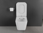 MEXEN - Cube Závesná WC misa vrátane sedátka s slow-slim, duroplast, biela 30924000