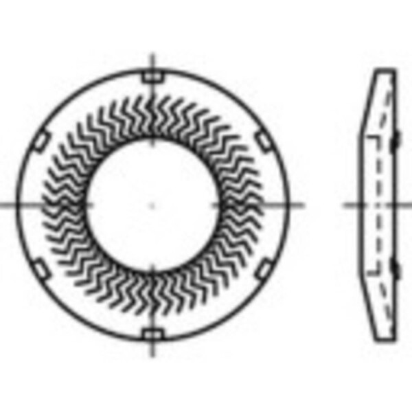 Podložky pérové 12 mm 24.25 mm nerezová ocel A4 500 ks Alstertaler Schrauben & Präzisionsteile 1069910; 1069910