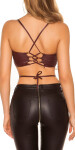 Sexy KouCla Wetlook Crop Top Einheitsgroesse