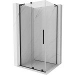 MEXEN/S - Velar L sprchovací kút, posuvné dvere 120 x 85, transparent, čierna 871-120-085-03-70