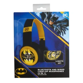 Lazerbuilt Batman / Bezdrôtové slúchadlá s LED podsvietením / Bluetooth 5.0 / mikrofón (HMBM-BTLI-BATMAN)