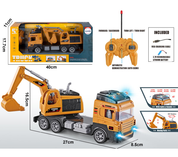 Mamido Mamido Nákladné auto s bagrom na diaľkové ovládanie R/C