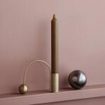 Ferm LIVING Kovový svietnik Brass Balance Candle Holder