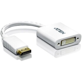 ATEN VC965-AT DisplayPort / DVI adaptér [1x zástrčka DisplayPort - 1x DVI zásuvka 24+5-pólová] biela 10.00 cm; VC965-AT