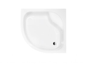 BESCO - Štvrťkruhová sprchová vanička DIPER I - Nožičky k vani - Bez nožičiek, Rozmer A - 90, Rozmer B - 90 VANKDIPERI90