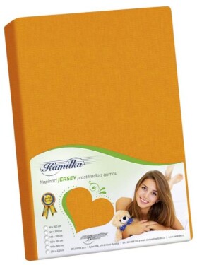 JERSEY prestieradlo 90x200 202 N oranžová J3