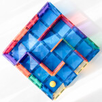 Connetix Connetix Tiles - Magnetické Základne Dúhová modrá a zelená súprava 2 ks