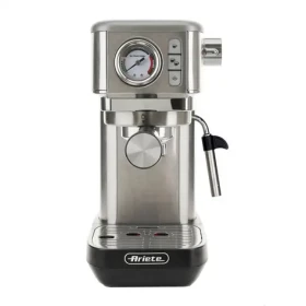 Ariete 1381/10 strieborná / Pákový kávovar / 1300 W / 1,1 l / 15 bar / manometer / penič mlieka (1381/10)