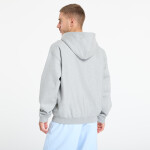 Mikina Nike Solo Swoosh Men's Full-Zip Fleece Hoodie Dk Grey Heather/ Lt Smoke Grey/ White L