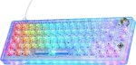 Deltaco Deltaco DK460 Gaming Tastatur mini mechanisch transparent