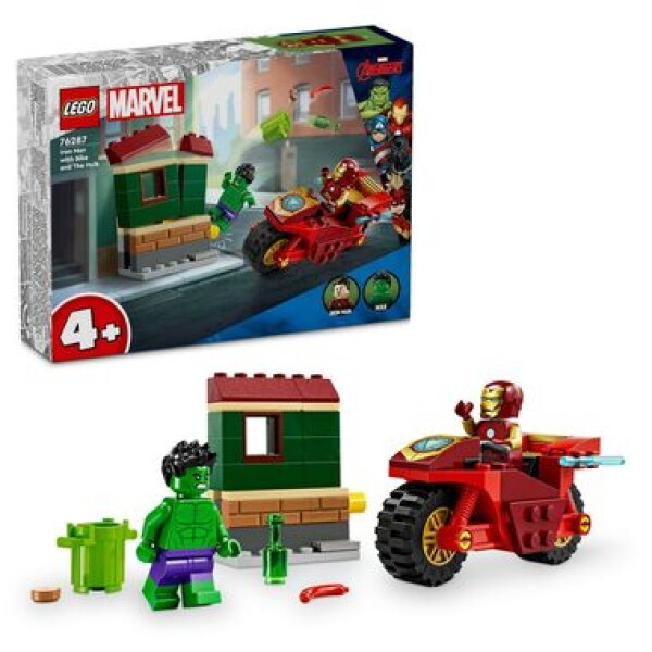 LEGO® MARVEL 76287 Iron Man s motorkou a Hulk