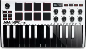 AKAI MPK mini MK3 Ovládacia klávesnica Pad kontrolér MIDI USB čierno-biela (MPKMINI3W)
