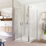 Mereo Sprchovací kút, Lima, obdĺžnik, dvojkrídlový, lietací, 90x120 cm, chróm ALU, sklo Číre CK88523K