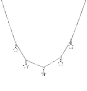 Hot Diamonds Hravý strieborný náhrdelník diamantom Most Loved DN161/DN163 cm