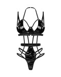 Dámske sexy body Keira Lise teddy black - Obsessive L/XL