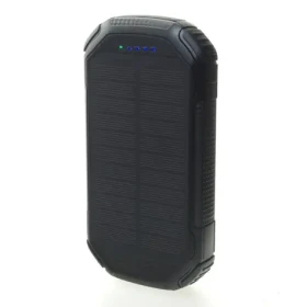 Sunen PowerNeed 20000mAh 1W čierna / Powerbanka / solárny panel / USB-PD / svietidlo / karabína (S20000C)