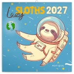 NOTIQUE Poznámkový kalendár Pohodové leňochy 2027, 30 x 30 cm (PGP-36352-V)
