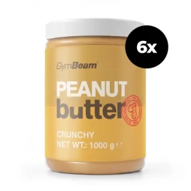 Arašidové maslo - GymBeam (chrumkavé, 6 x 1000 g) (5951-14-6x1000g-crunchy)