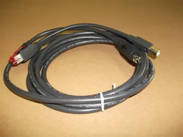 Epson Kábel Powered USB pre pokladničnú zásuvku a tlačiareň čierna / Kábel / PoweredUSB - USB-B / 3 m (2218424)