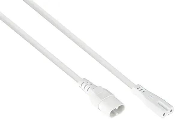Kabelmeister predlžovací kábel C8-C7 biela / Napájací kábel / 5 m / 250 V (SK0870-W050)