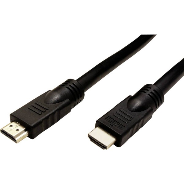 Roline HDMI prepojovací kábel Zástrčka HDMI-A, Zástrčka HDMI-A 10.00 m čierna 14.01.3451 4K UHD, tienený, Aktívne so zosilnením signálu HDMI kábel; 14.01.3451