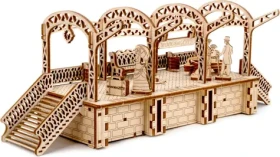 Wooden City 3D Drevené puzzle Železničná stanica