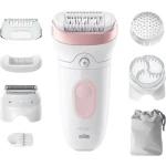 Braun Silk-épil 7-060 biela / Epilátor / WetDry / bezdrôtový / MicroGrip (7500435225106)