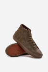 Pánske zateplené tenisky Big Star HI-POLY SYSTEM - khaki 44