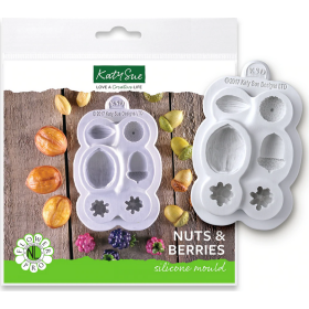 Silkonová formička oriešky Nuts and Berries - Katy Sue - Katy Sue