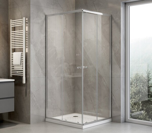 AQUALINE - AGGA obdĺžniková sprchová zástěna 900x800, číre sklo HLF809Y