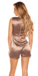 Sexy KouCla Party Short Jumpsuit CAPPUCCINO 10