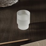 Ferm LIVING Poháre Ripple Frosted 250 ml – set 4 ks