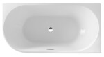 AQUALINE - TIBERA R rohová stojaca vaňa 140x70cm, biela E1055