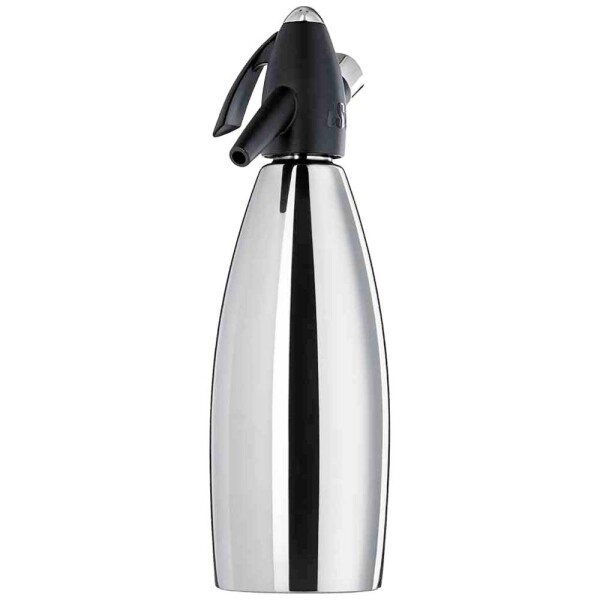 ISI Soda Siphon 1020 Sodamaker čierna, nerezová oceľ; 1020 - iSi SODA SIPHON INOX 0.75 l, nerezová