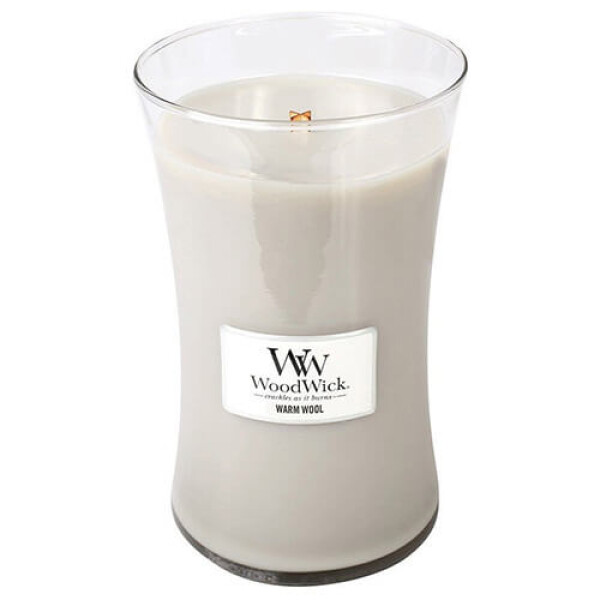 Woodwick Warm Wool 609g - váza veľká / doba horenia: až 120h (5038581054995)