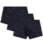 Pánske boxerky 3 pack 050 - Atlantic tmavě modrá L