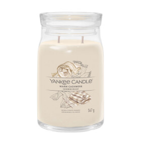 Yankee Candle Signature Warm Cashmere veľký pohár 567g / doba horenia až: 90h (5038581125008)