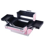 Aptel Kozmetický kufrík 35x25x31cm strieborno-ružový CA34C