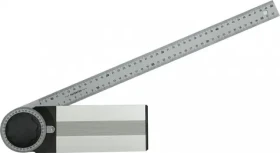 Vorel Uholník nastaviteľný 750 mm / Uholník / oceľ / stupnica po 1 ° / aretácia uhla (TO-18799)