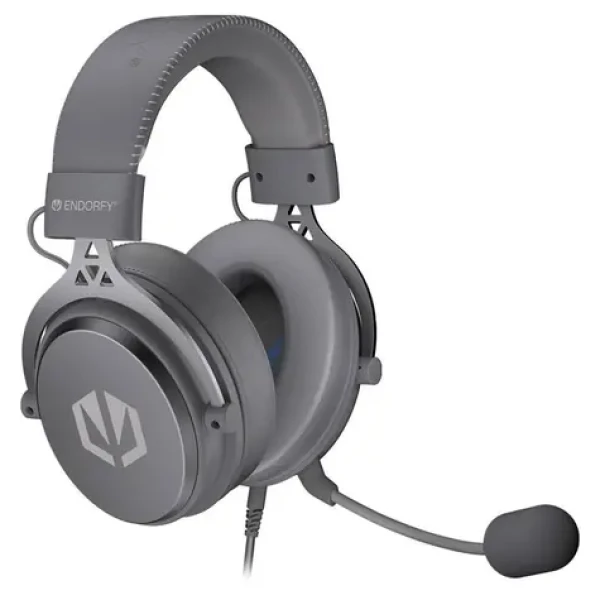 Endorfy VIRO PLUS USB Alt Grey / herné slúchadlá s mikrofónom / 7.1 zvuková karta / 3.5mm Jack / 53mm meniče / 1.2m (EY1A013)