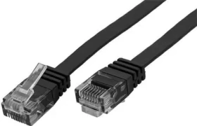 MicroConnect CAT6 U/UTP 0.5m CCA čierna / PVC / AWG 26/7 / CCA (B-UTP6005S)