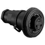 Bulgin PX0740/S/07 guľatý konektor DIN, 1 ks; PX0740/S/07