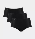 SLOGGI 24/7 MICROFIBRE - Midi nohavičky 3ks - mikrovlákno pre každodenné pohodlie Sloggi BLACK 50