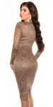 Sexy KouCla Midi-dress with lace champagne 8