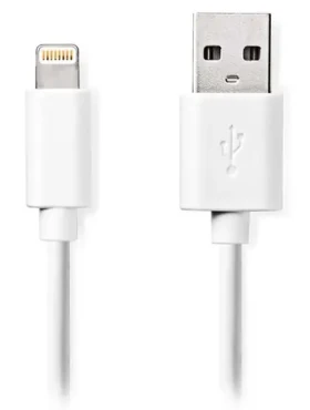 Nedis Lightning kábel 1 m biela / Dátový kábel / USB-A (M) - Lightning 8-pin (M) (CCGL39300WT10)