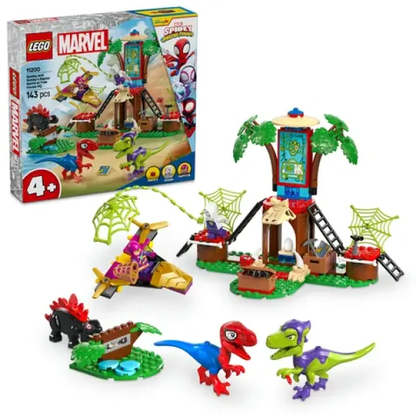 LEGO® MARVEL 11200 Spidey, Gobby a raptoria bitka na základni na strome