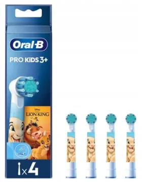 NoName Pro Kids Lion King / Náhradná hlavica pre detskú kefku Oral-B / 4 ks