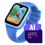 Garett Kids Vibe AI 4G modrá / Inteligentné hodinky / 1.78" AMOLED / videohovor / SOS / GPS / Wi-Fi / IP67 (VIBE_AI_4G_BLU)