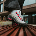Tenisky Nike Air Max 95 Big Bubble Black/ Solar Red-Medium Ash-Dk Pewter EUR 40.5